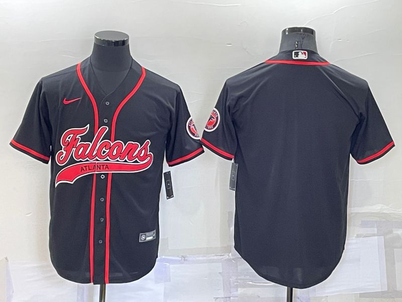 Men Atlanta Falcons Blank Black Nike Co branded Jersey